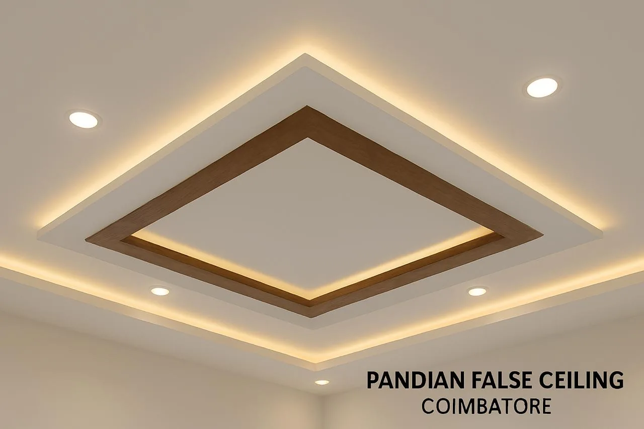 Decorative false ceiling by Pandian False Ceiling
