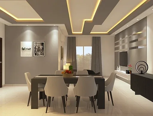 Gypsum false ceiling by Pandian False Ceiling