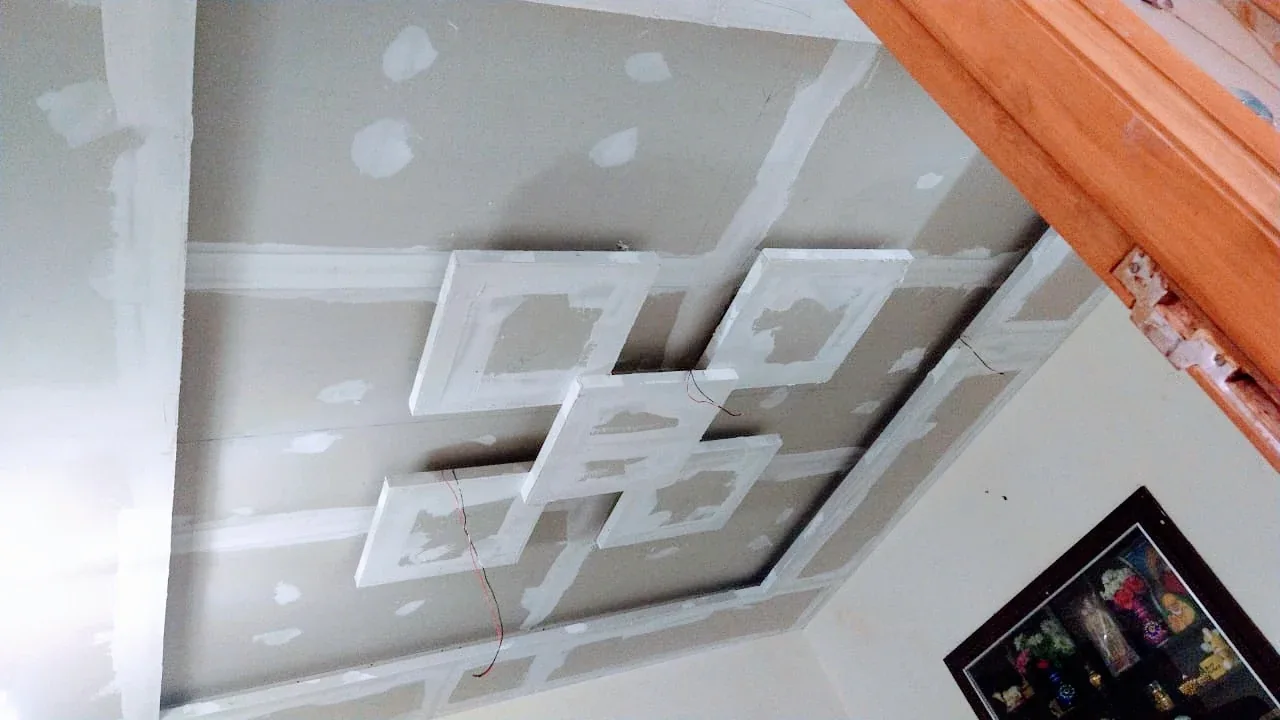 Gypsum false ceiling by Pandian False Ceiling
